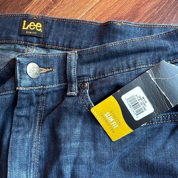 LEE Men’s Stretch Slim Fit Tapered Leg Deep Wash size 36 x 30 - Picture 2 of 8